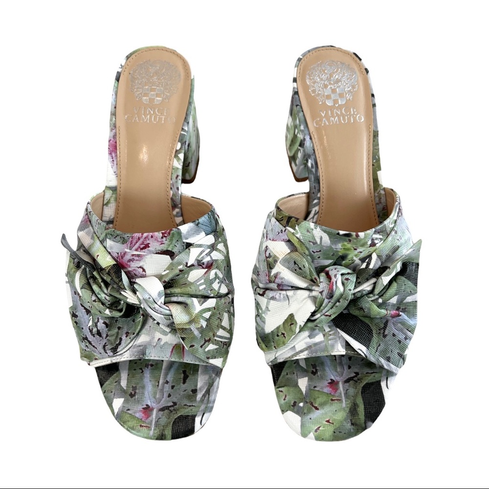 Vince Camuto Sharrey Printed Block Heel Slide San… - image 3